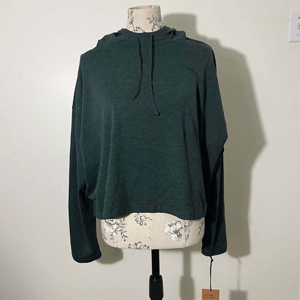 NWT Girlfriend Collective Reset Pullover Hoodie in Moss Size XXL